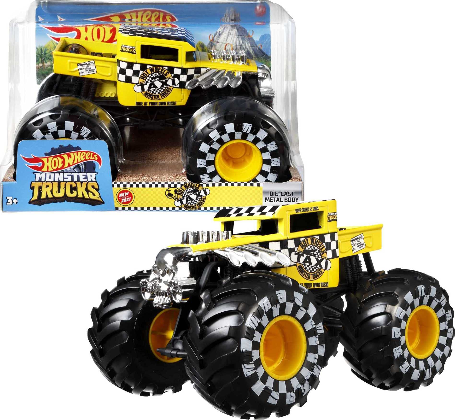 Foto 2 pulgar | Vehículo de Juguete Hot Wheels Monster Truck Bone Shaker A Escala 1:24 - Venta Internacional