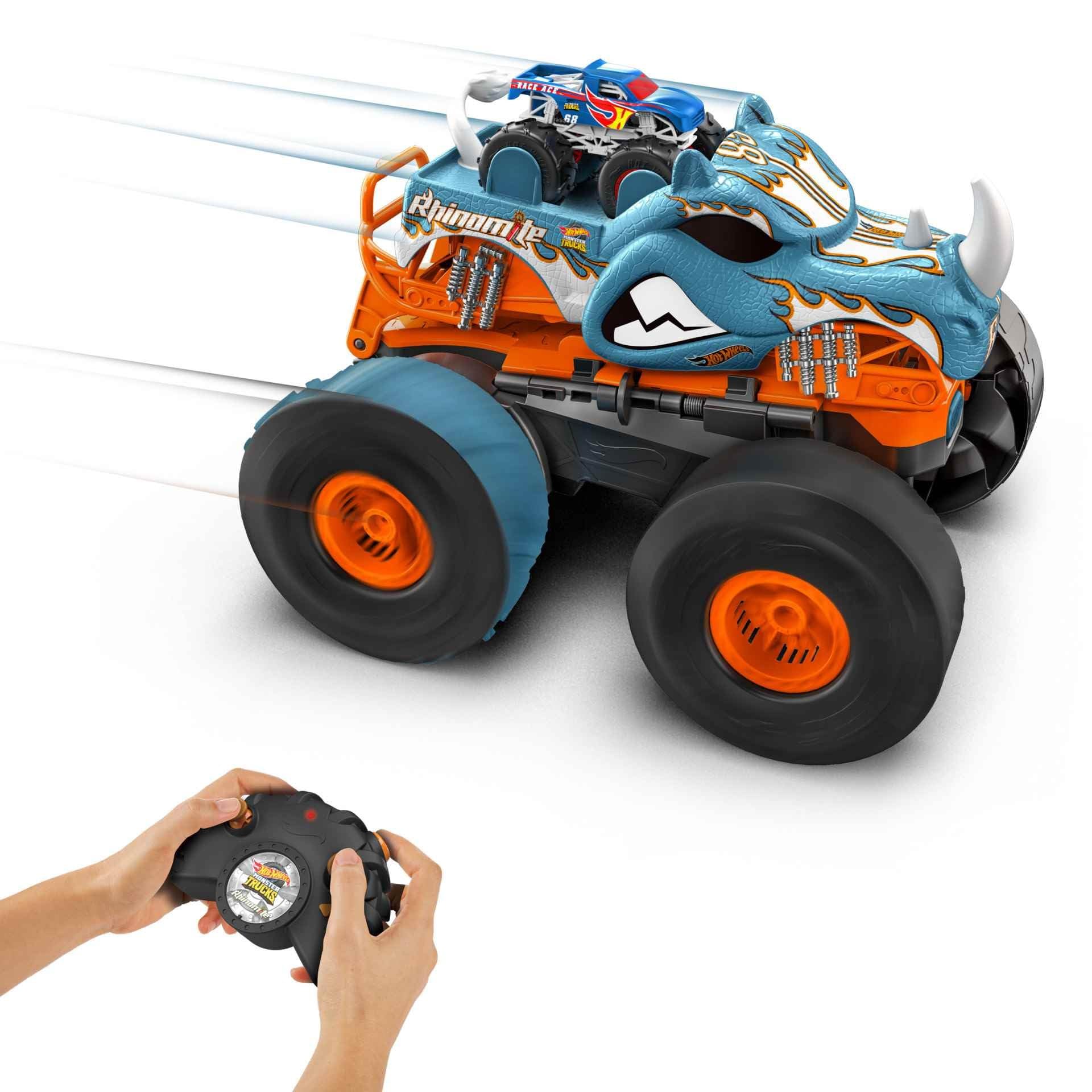 Foto 3 pulgar | Rc Toy Hot Wheels Monster Trucks Transforming Rhinomite - Venta Internacional.