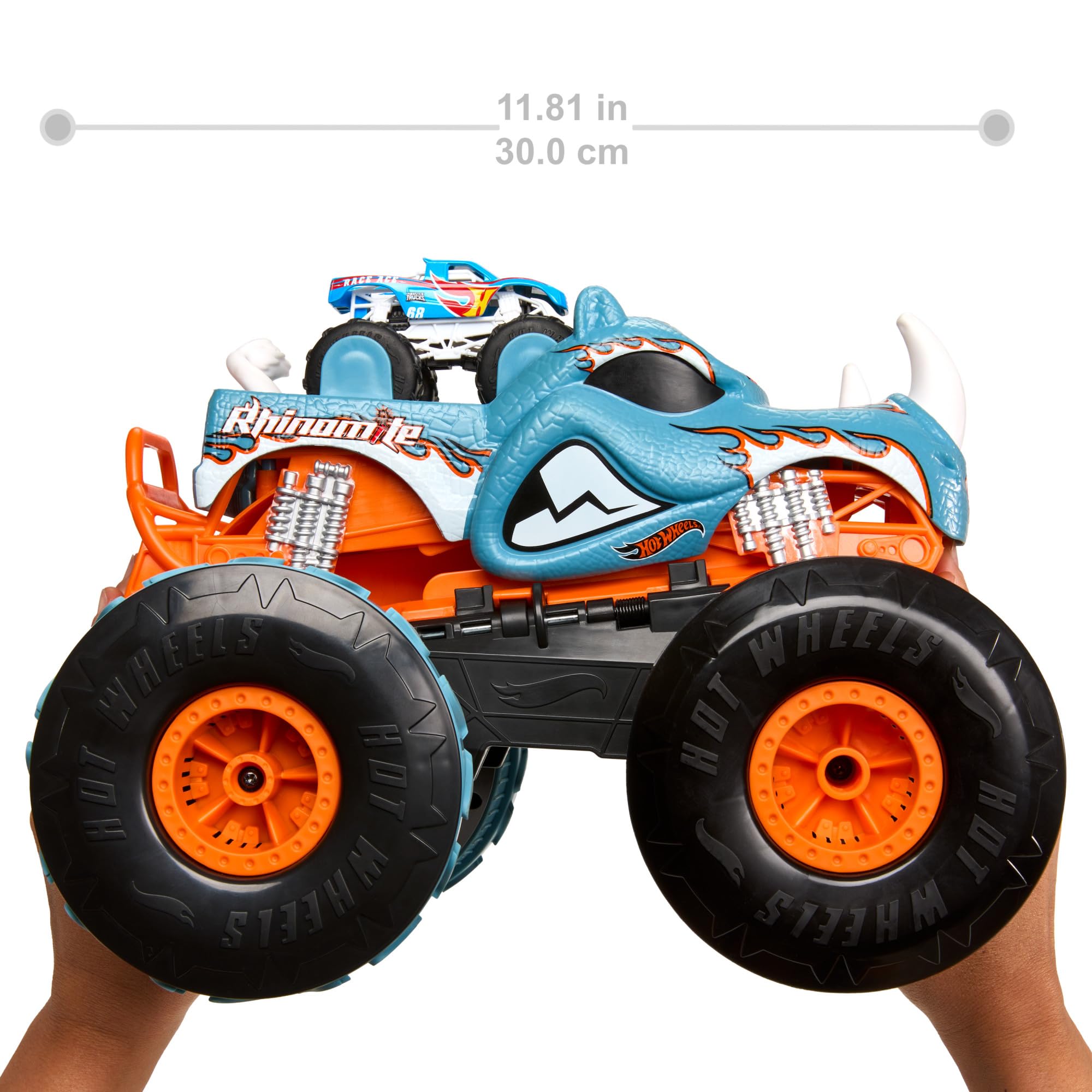 Foto 4 pulgar | Rc Toy Hot Wheels Monster Trucks Transforming Rhinomite - Venta Internacional.