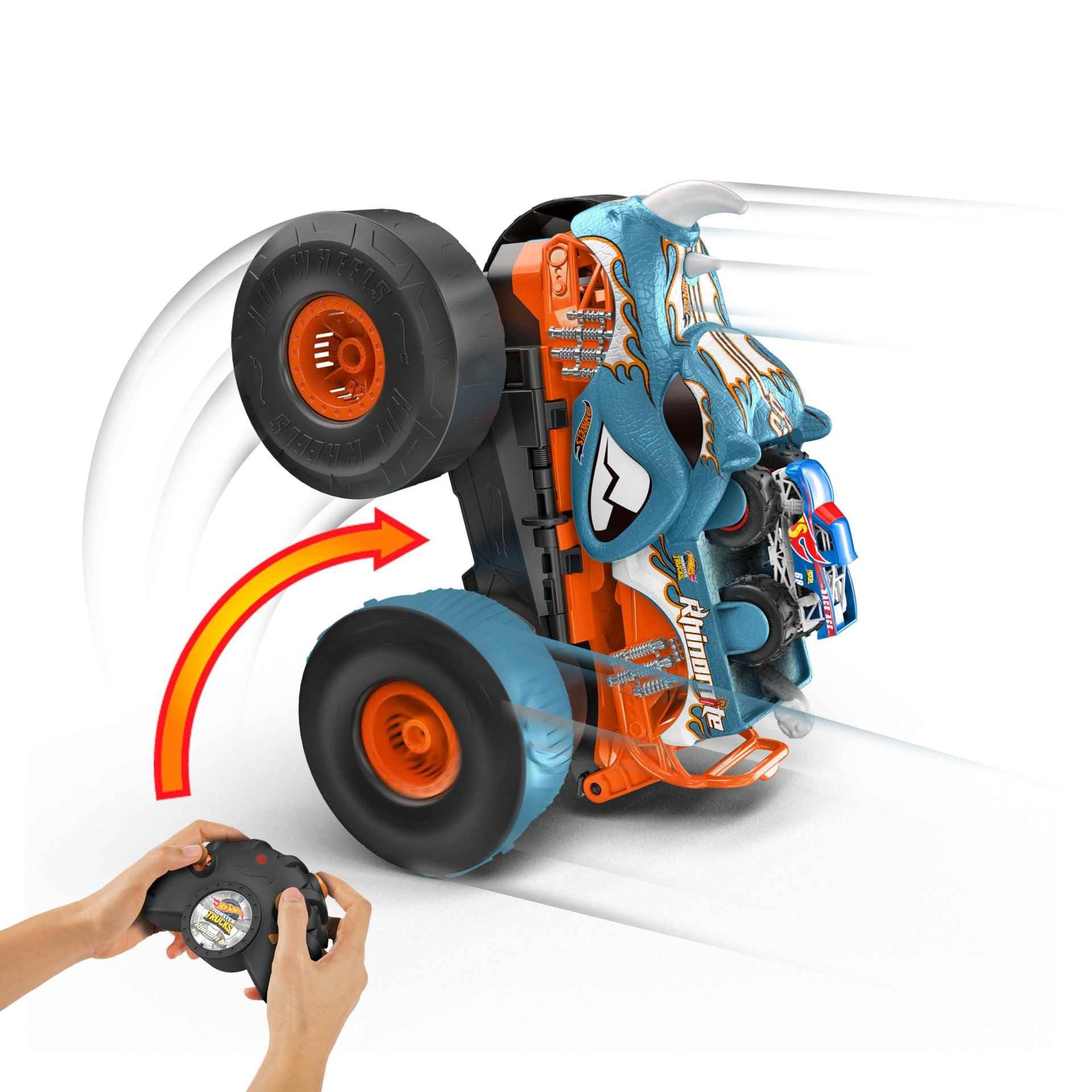 Foto 5 pulgar | Rc Toy Hot Wheels Monster Trucks Transforming Rhinomite - Venta Internacional.