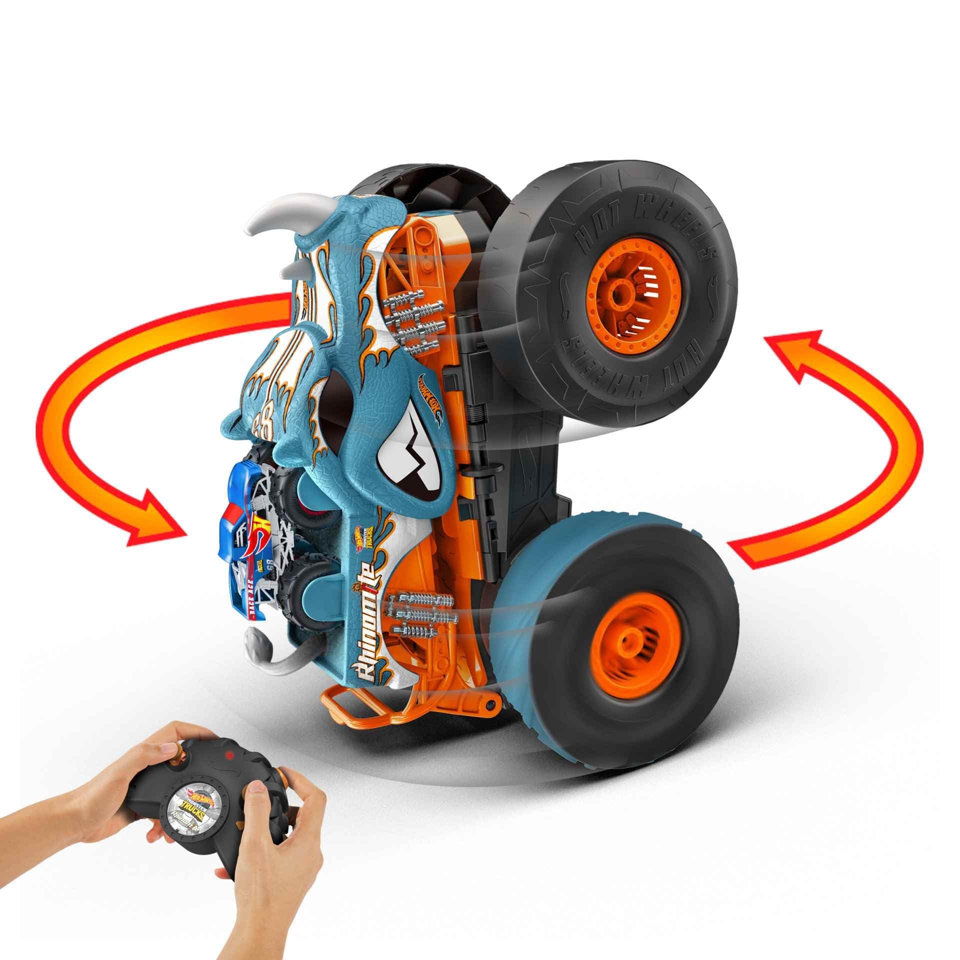 Foto 7 pulgar | Rc Toy Hot Wheels Monster Trucks Transforming Rhinomite - Venta Internacional.