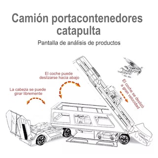 Foto 5 | Coches De Juguete Camion De Bomberos/policía, Amarillo