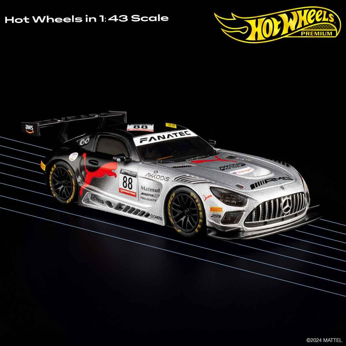 Foto 5 | Auto Fundido A Presión Hot Wheels Real Riders Mercedes-amg Gt3 1:43 - Venta Internacional.