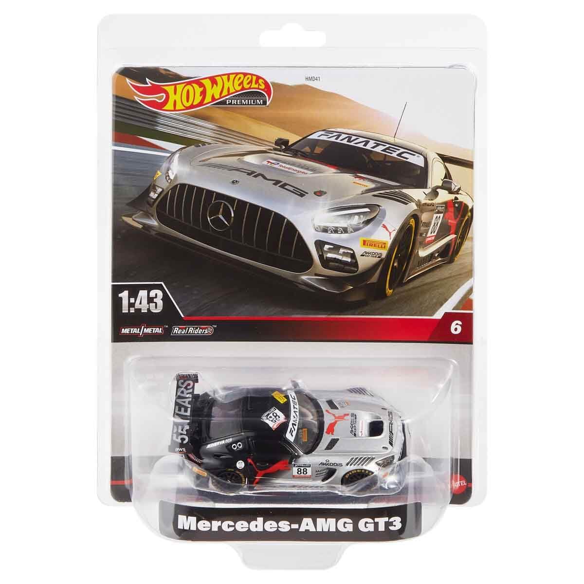 Foto 7 pulgar | Auto Fundido A Presión Hot Wheels Real Riders Mercedes-amg Gt3 1:43 - Venta Internacional.