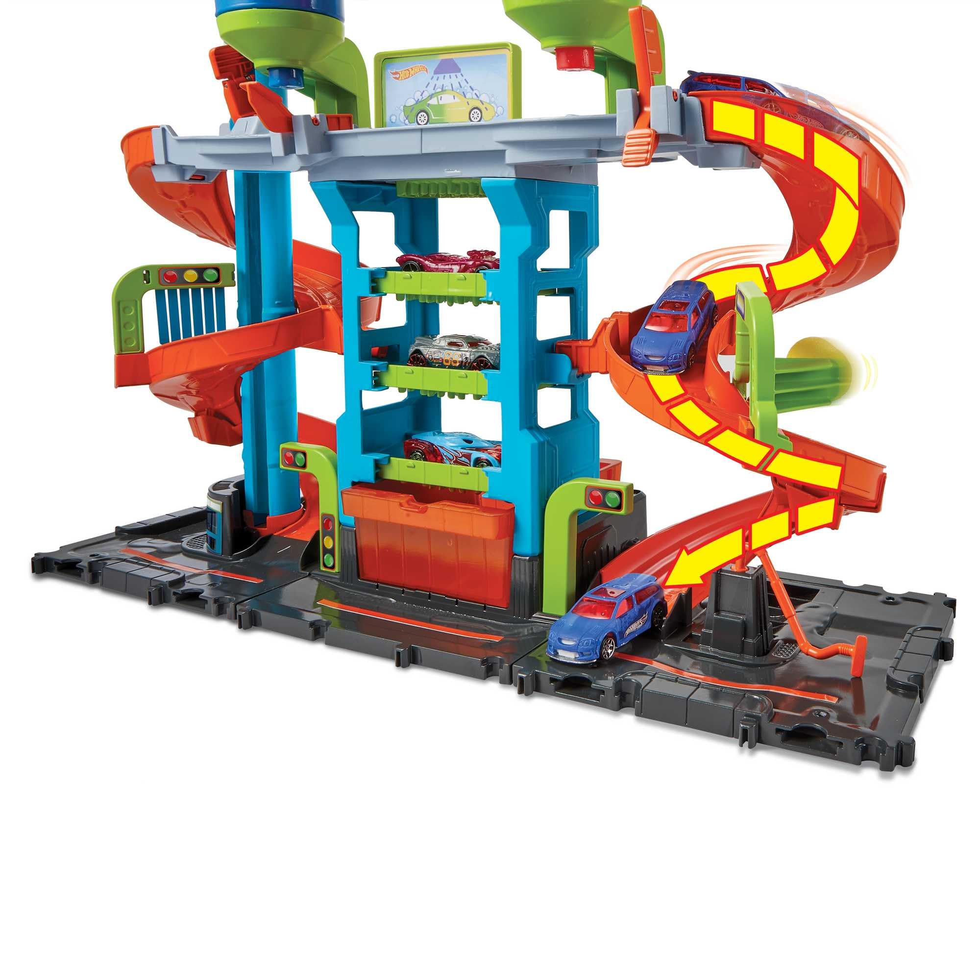 Foto 5 pulgar | Car Wash Hot Wheels City Mega Con Color Shifters Car - Venta Internacional.