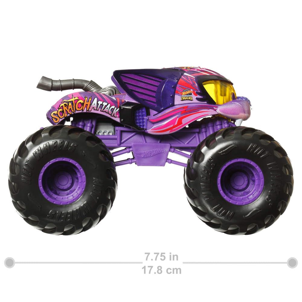 Foto 3 pulgar | Set De Juego Hot Wheels Monster Trucks 2024 Scratch Attack - Venta Internacional.