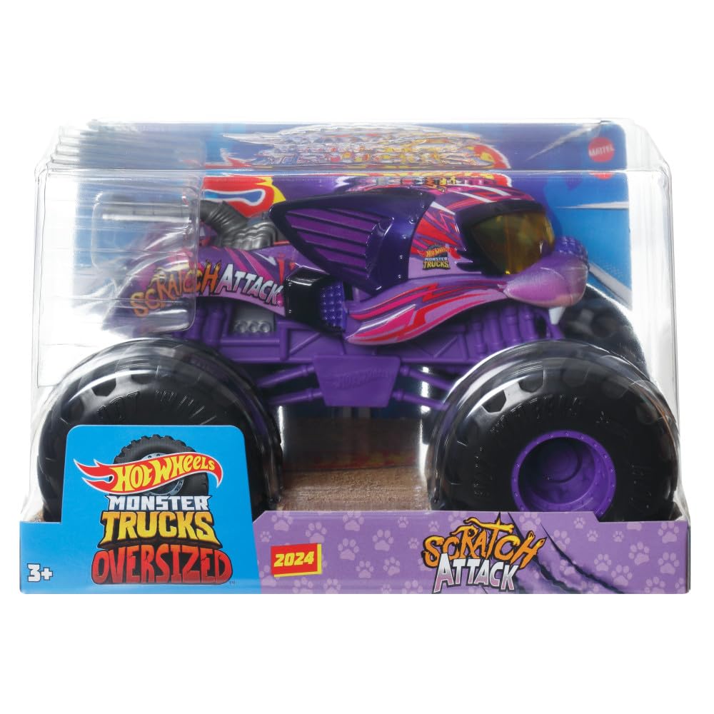 Foto 7 pulgar | Set De Juego Hot Wheels Monster Trucks 2024 Scratch Attack - Venta Internacional.