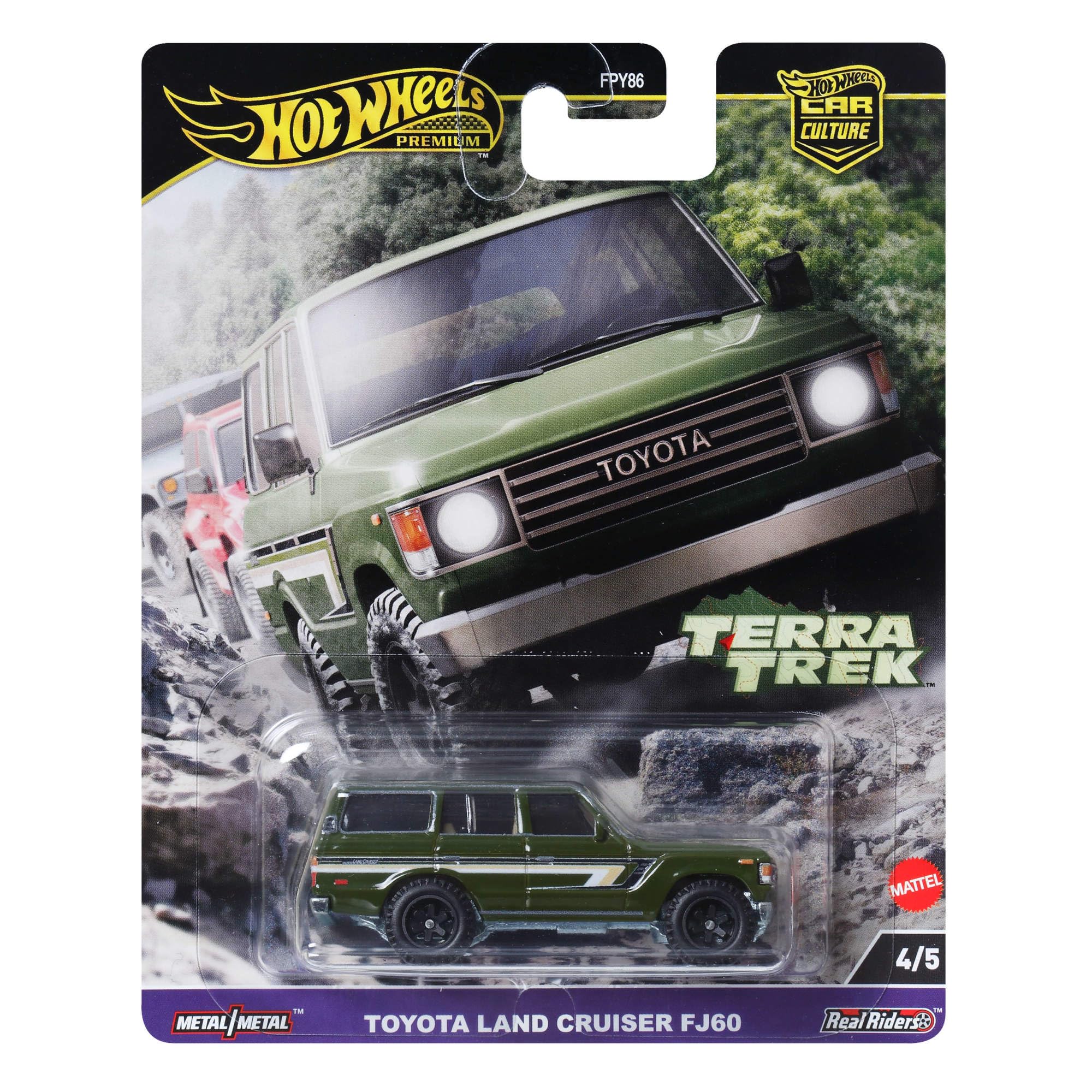 Foto 2 pulgar | Auto De Juguete Hot Wheels Premium Car Culture Toyota Landcruiser Fj60 - Venta Internacional.