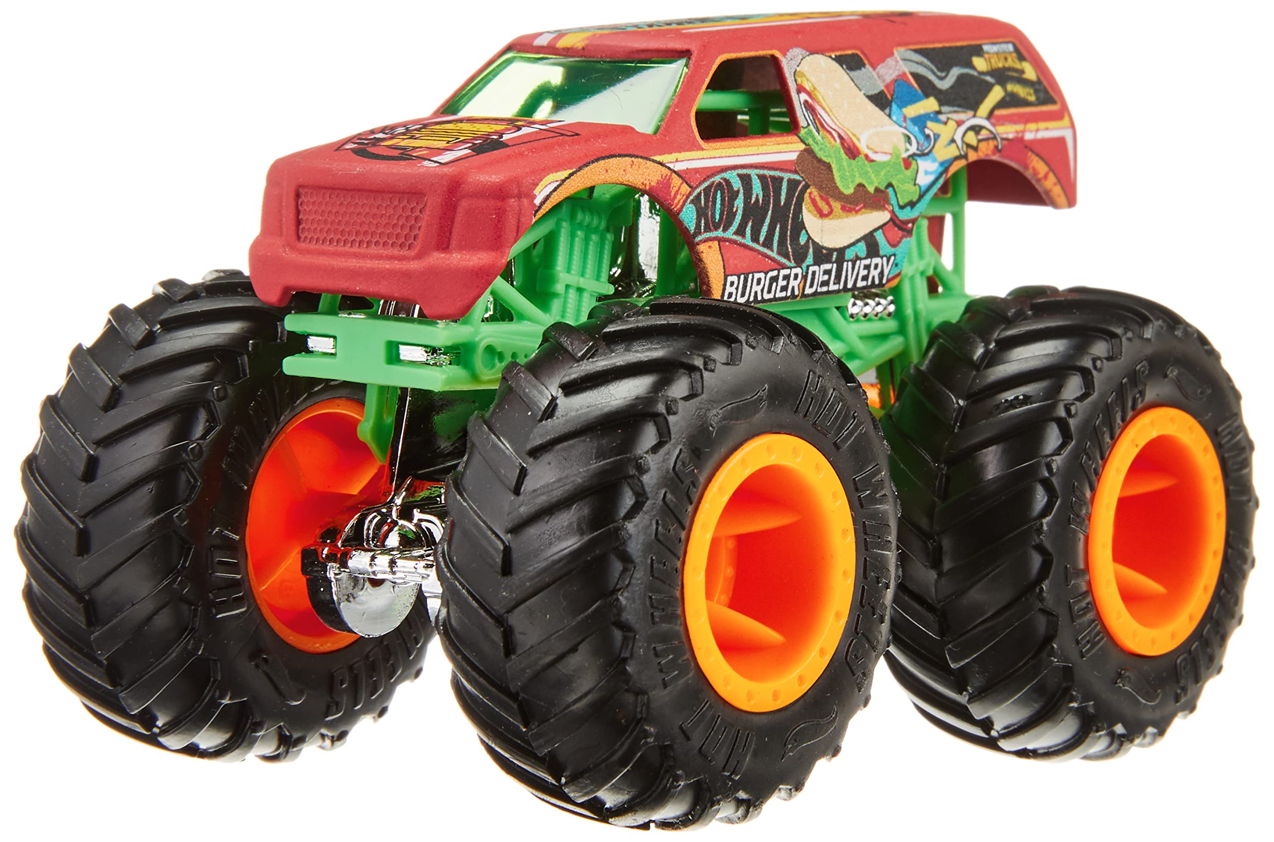 Foto 5 pulgar | Toy Trucks Hot Wheels Monster Trucks A Escala 1:64, Paquete De 4 - Venta Internacional.