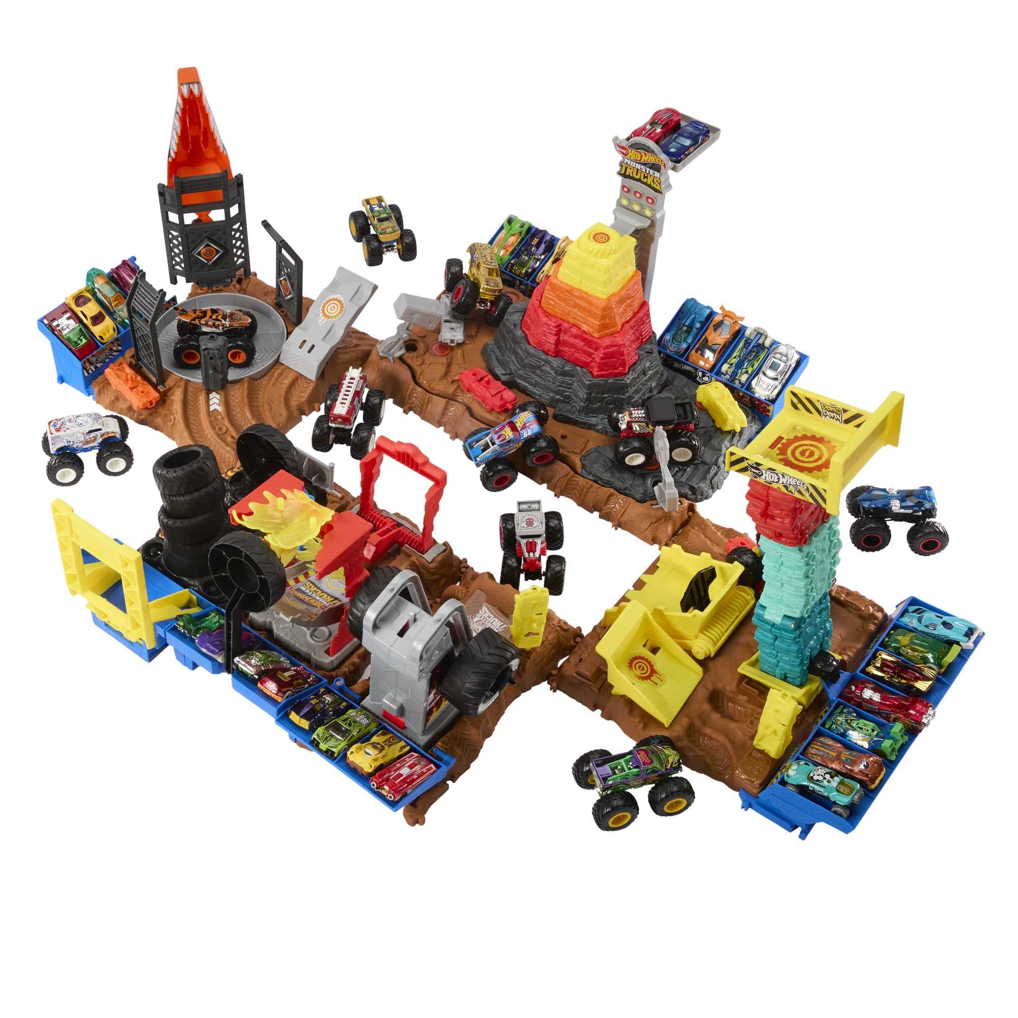 Foto 6 pulgar | Set De Juego Hot Wheels Monster Trucks Arena Smashers Race Ace - Venta Internacional.