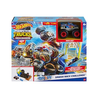 Foto 6 | Set De Juego Hot Wheels Monster Trucks Arena Smashers Race Ace - Venta Internacional.