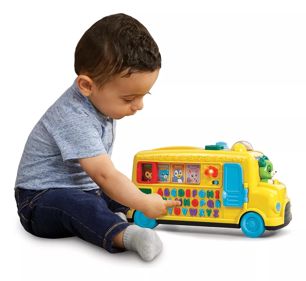 Foto 4 | Autobús Belug Leap Frog Niños Infantil Letras Y Animales Amarillo