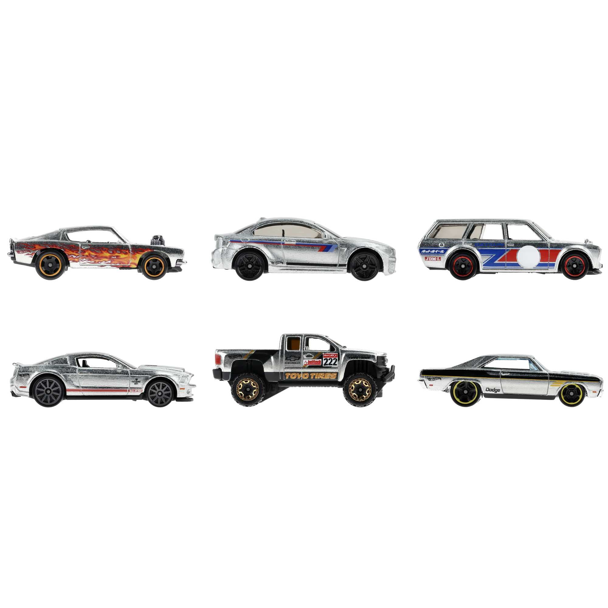 Multipacks Zamac De Toy Cars Hot Wheels Para Niños, 6 Coches A Escala 1:64 - Venta Internacional.