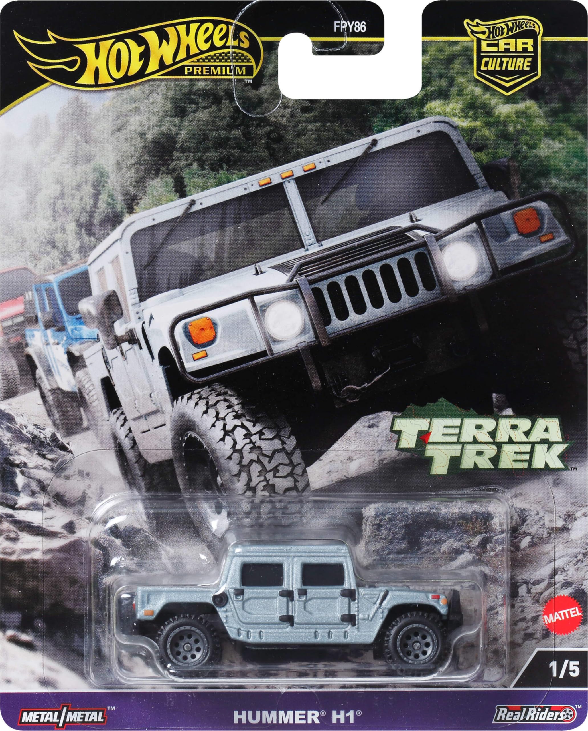 Foto 2 pulgar | Auto De Juguete Hot Wheels Premium Car Culture Hummer H1 A Escala 1:64 - Venta Internacional.