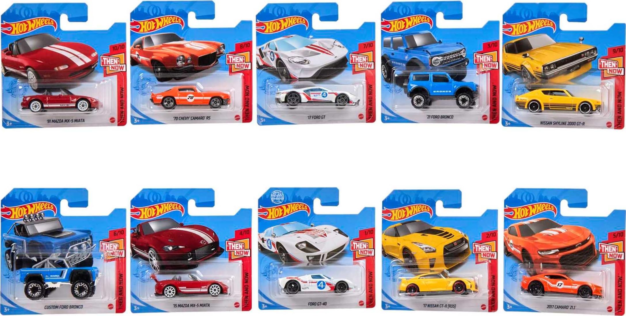 Foto 2 pulgar | Toy Cars And Trucks Hot Wheels, Paquete De 10 Unidades, Escala 1:64 Para Niños - Venta Internacional.