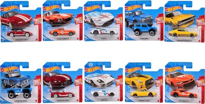Foto 1 | Toy Cars And Trucks Hot Wheels, Paquete De 10 Unidades, Escala 1:64 Para Niños - Venta Internacional.