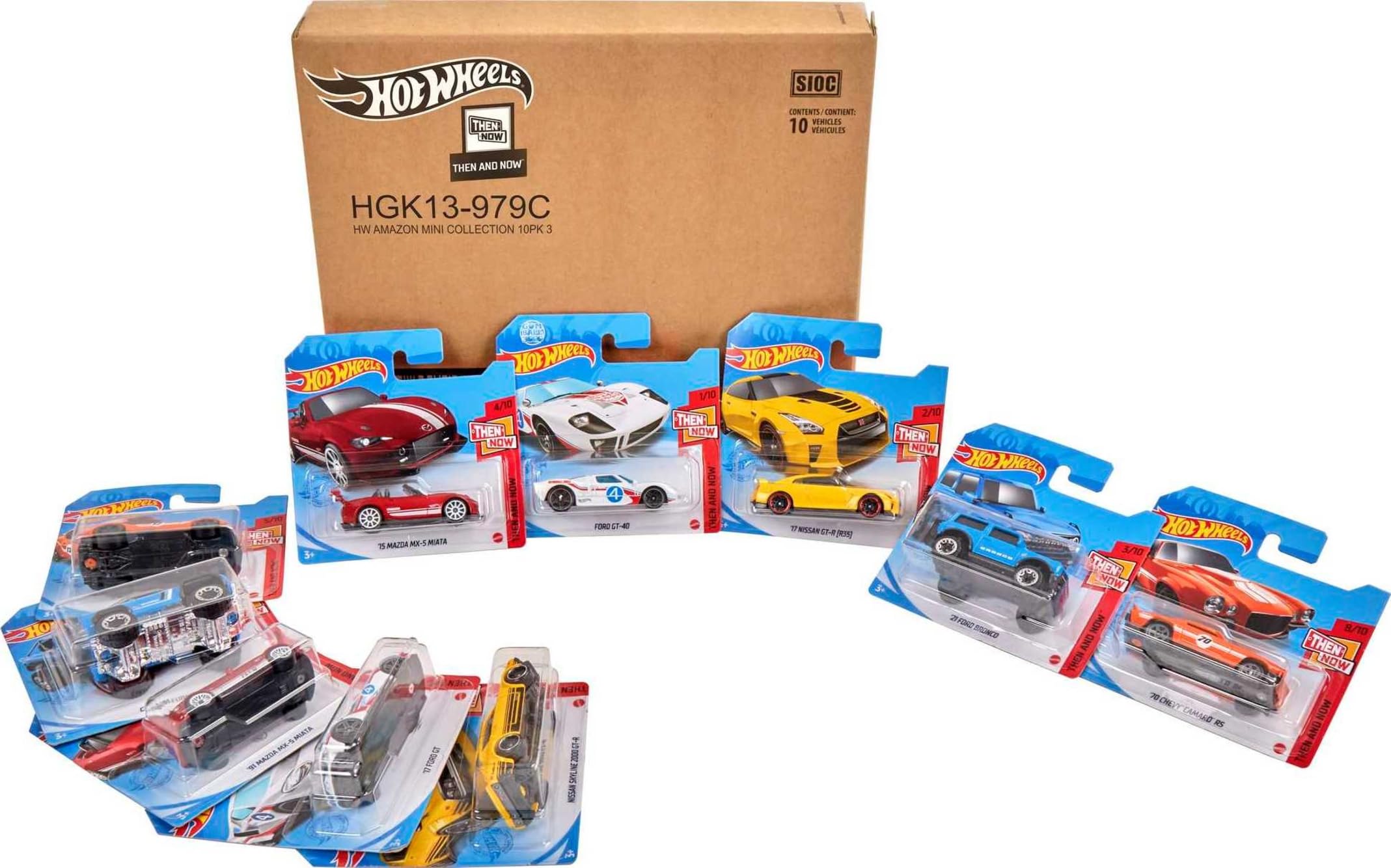 Foto 4 pulgar | Toy Cars And Trucks Hot Wheels, Paquete De 10 Unidades, Escala 1:64 Para Niños - Venta Internacional.