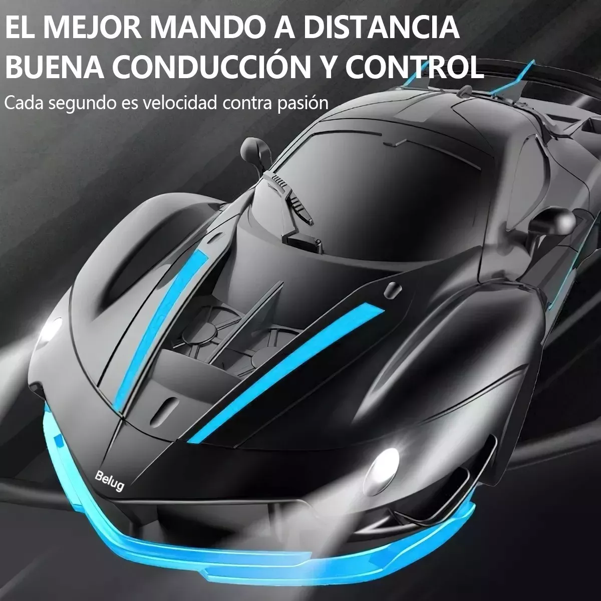 Foto 3 pulgar | Coche de Control Remoto Recargable Negro