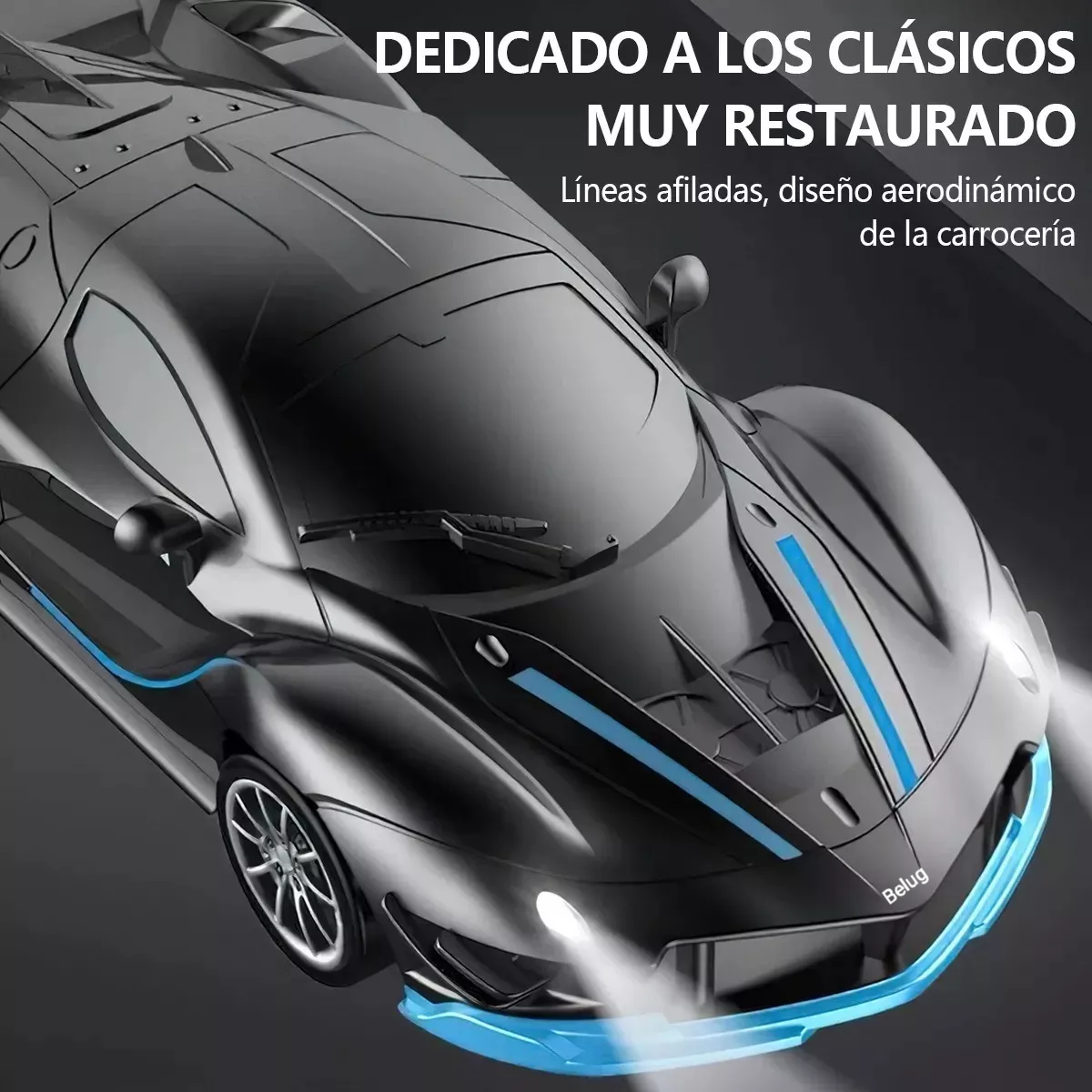 Foto 4 pulgar | Coche de Control Remoto Recargable Negro