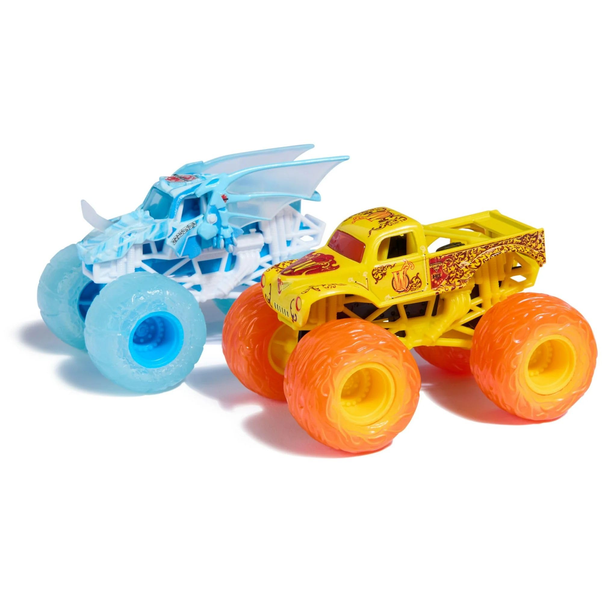 Foto 3 pulgar | Toy Monster Jam Fire And Ice Monster Trucks, Paquete De 2 Unidades, 1:64 - Venta Internacional.