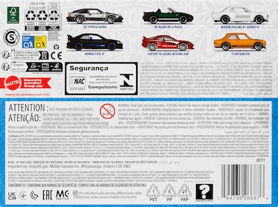 Foto 2 | Juego De 6 Piezas Japonesas De Toy Cars Hot Wheels Moldeadas A Escala 1:64 - Venta Internacional.