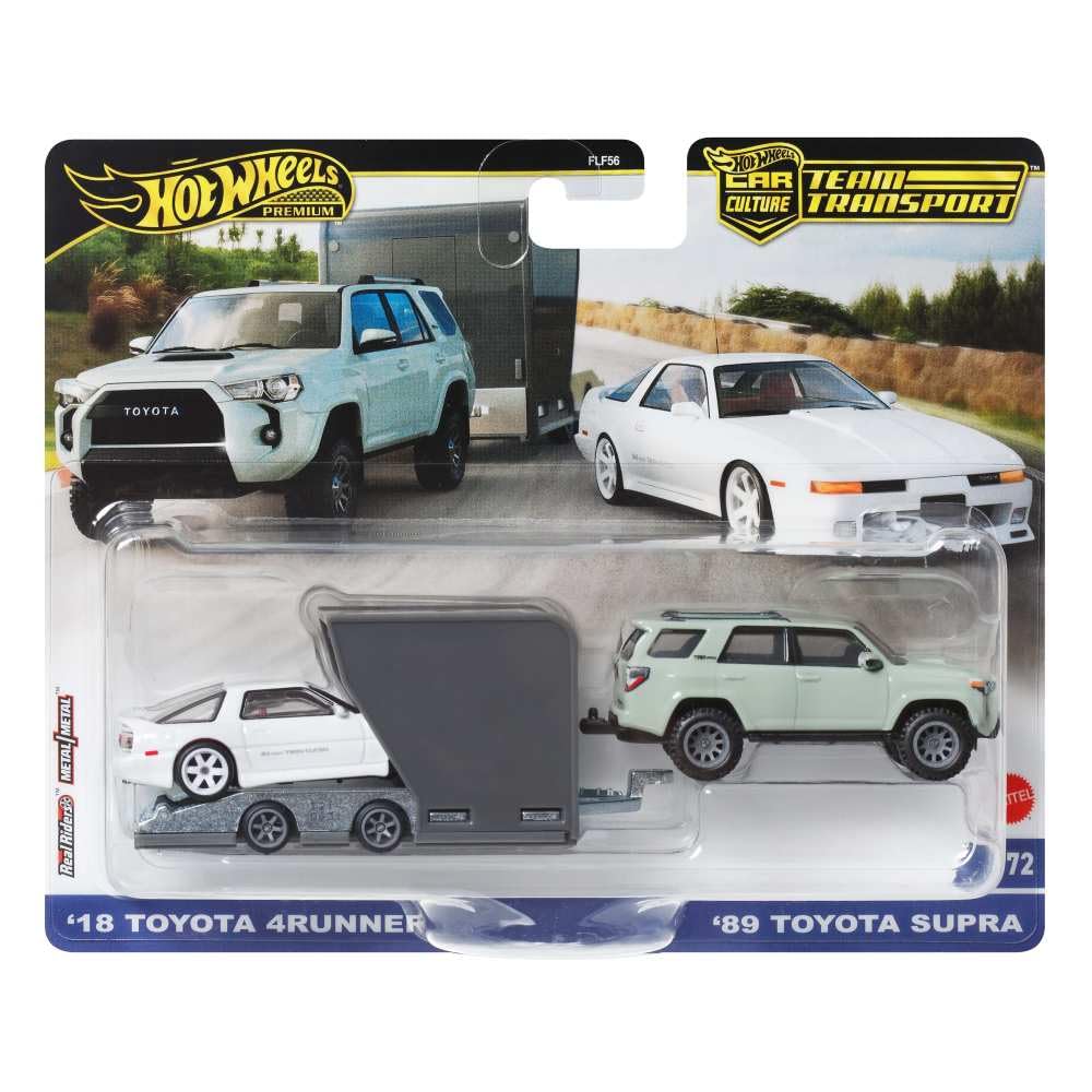 Foto 2 pulgar | Toyota 4runner De Toy Hot Wheels Team Transport '18 Y Toyota Supra '89 - Venta Internacional.