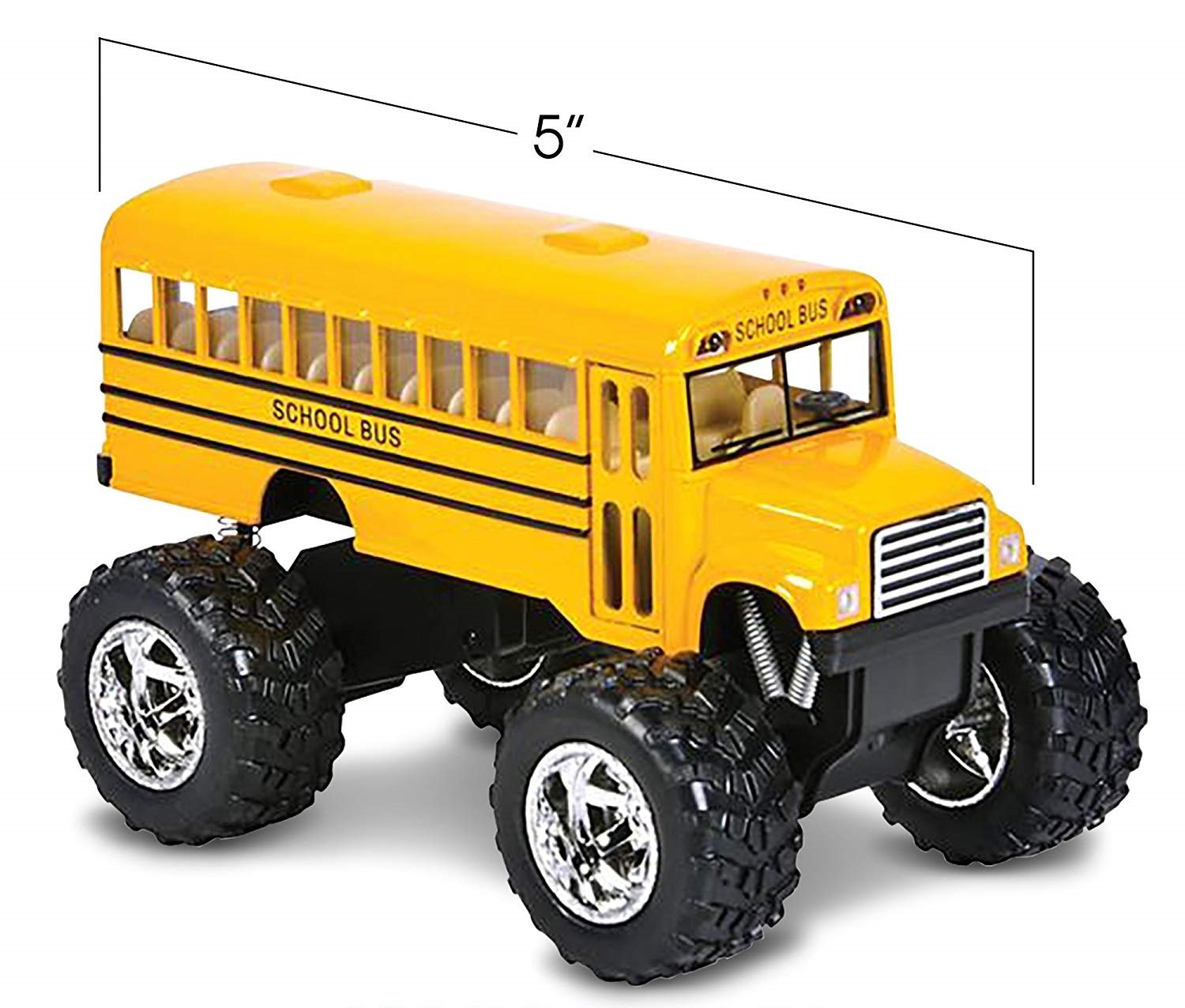 Foto 6 pulgar | Autobús Escolar Novedoso De Toy Rhode Island Big Wheel Monster Truck - Venta Internacional.