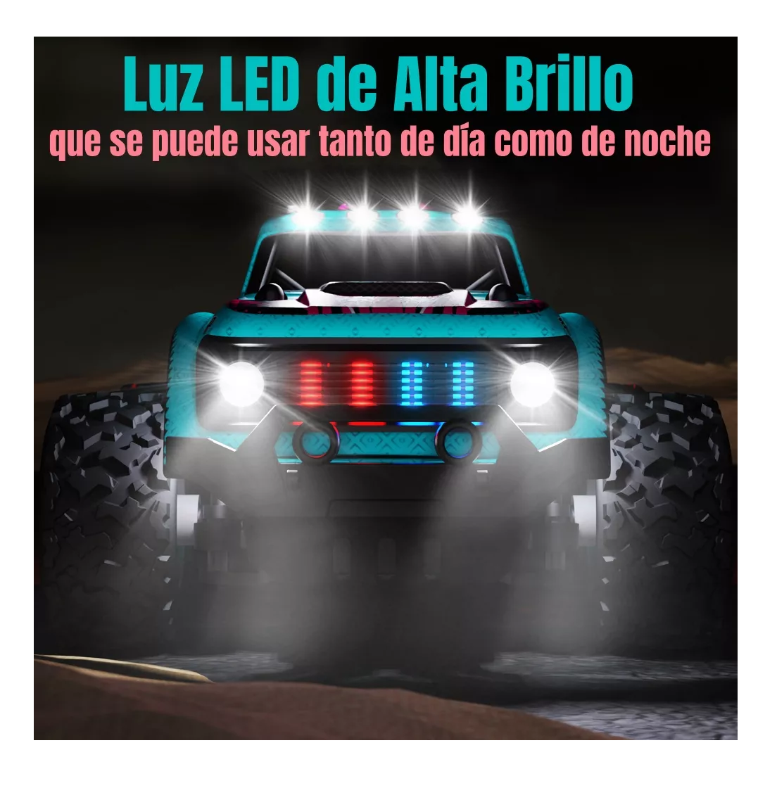 Foto 5 pulgar | Carro De Control Remoto Juguetes Rc Cars Regalos Para Niños, Celeste