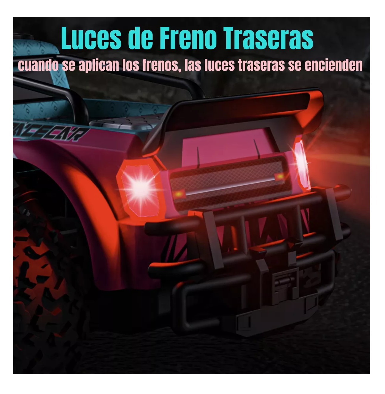 Foto 6 pulgar | Carro De Control Remoto Juguetes Rc Cars Regalos Para Niños, Celeste