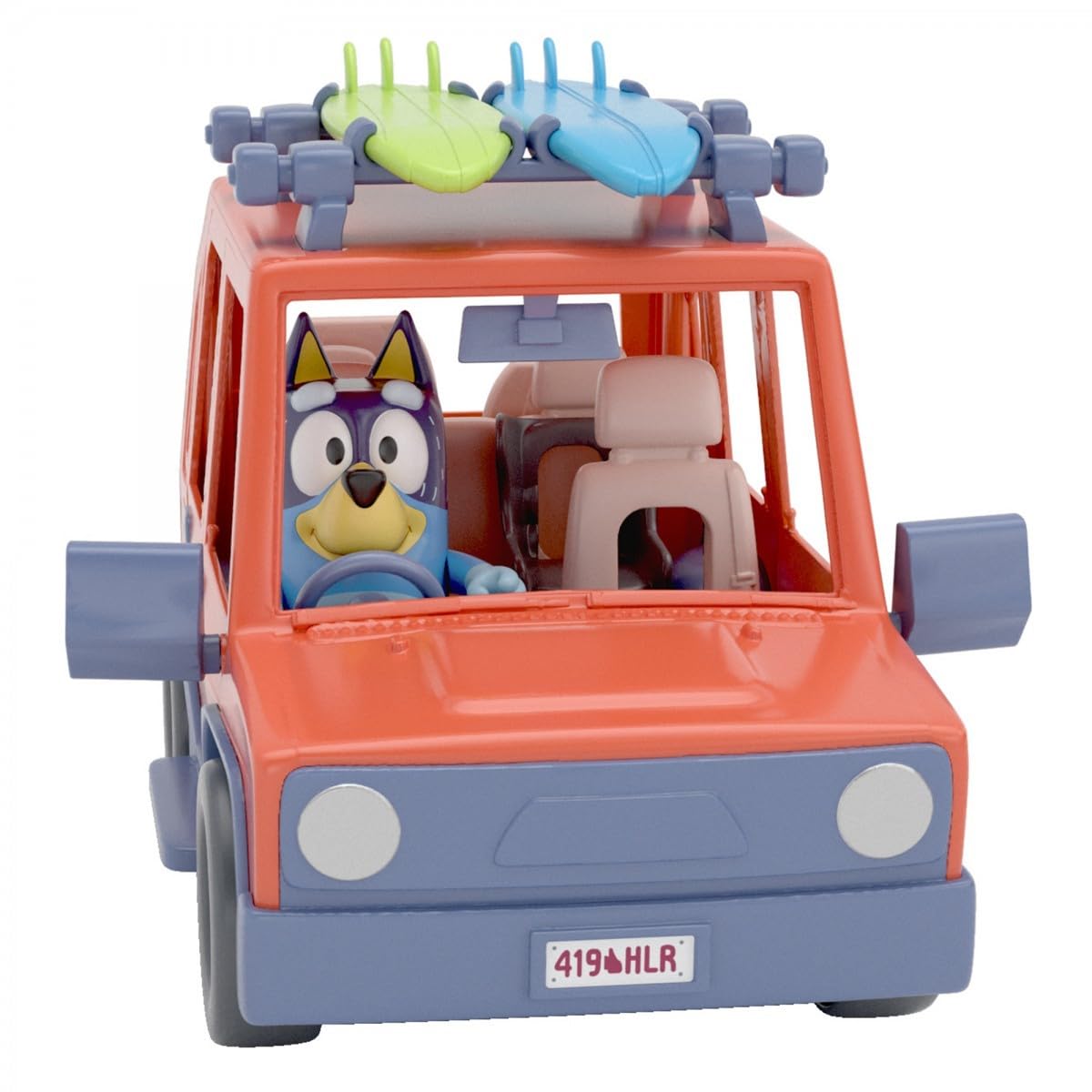 Foto 4 | Vehículo de Juguete Bluey 4wd Family on Figura y 2 Tablas de Surf- Venta Internacional