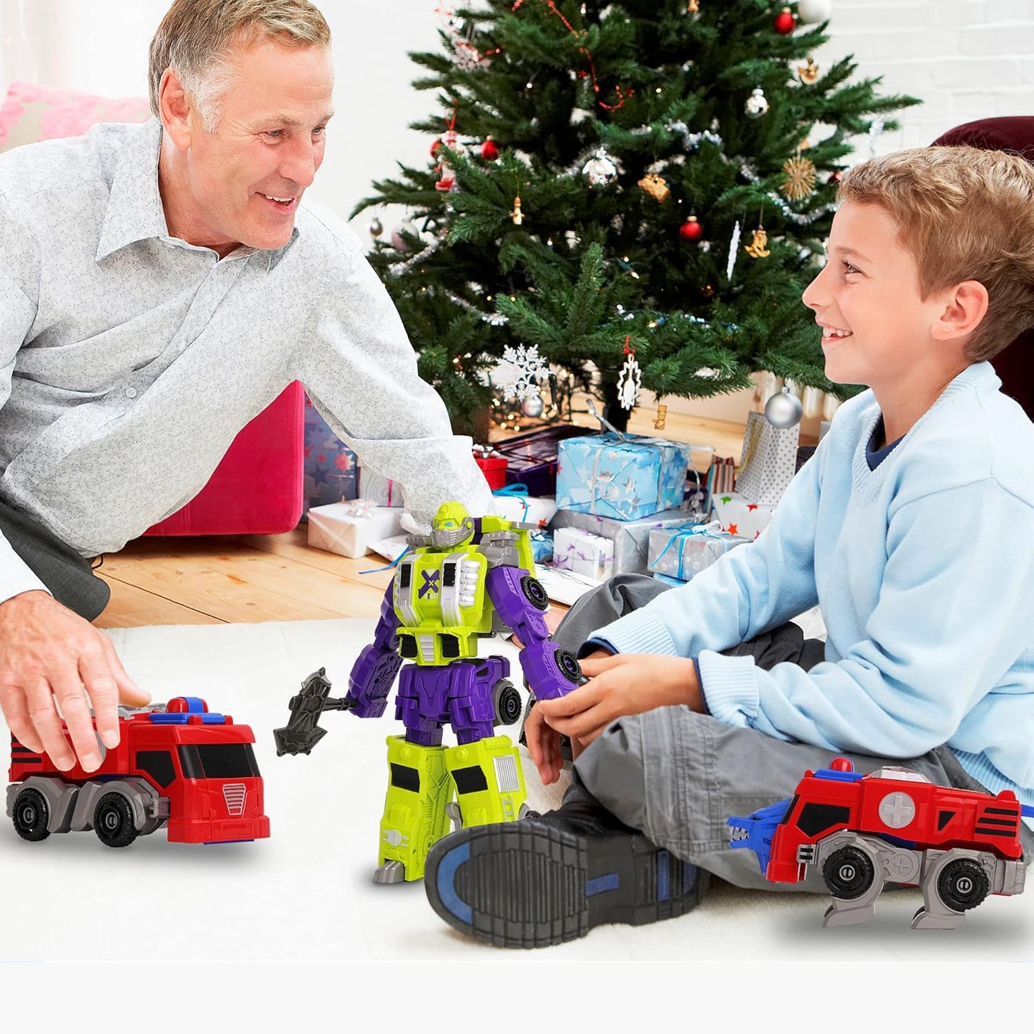 Foto 8 pulgar | Juego De Vehículos Robot De Juguete Miebely Para Niños Pequeños, 4 Piezas, Para Niños De 3 A 6 Años - Venta Inter