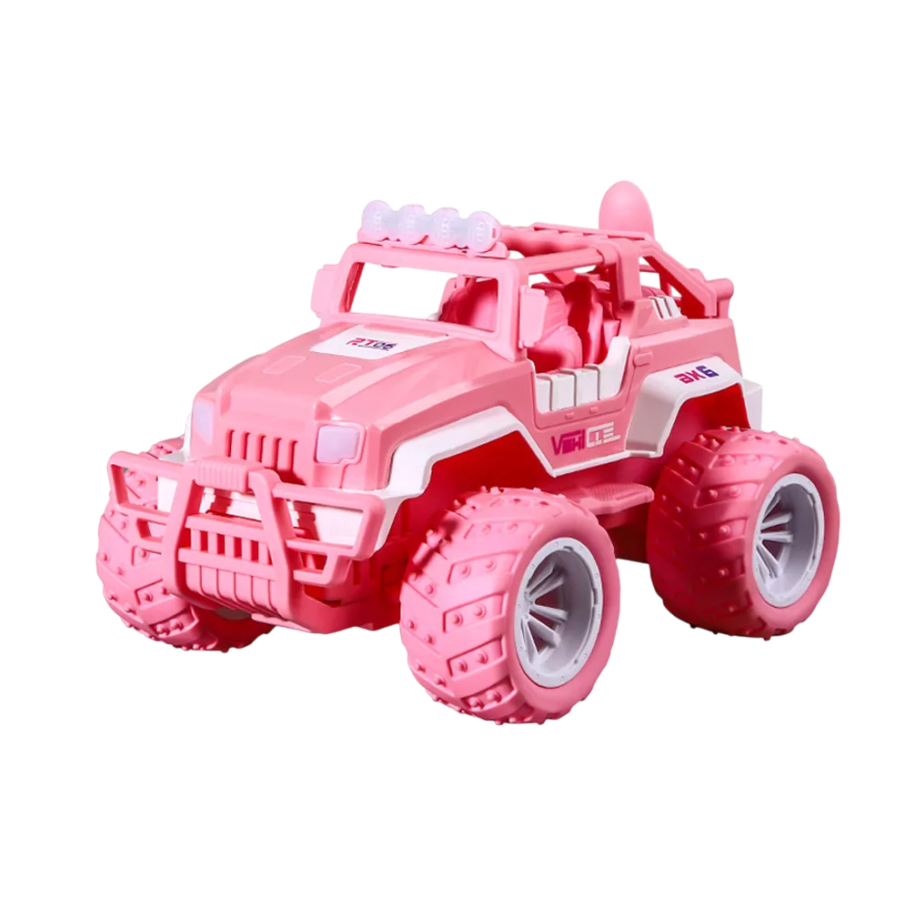 Foto 2 pulgar | Coche De Juguete Teledirigido Recargable Camión Todoterreno Rosa