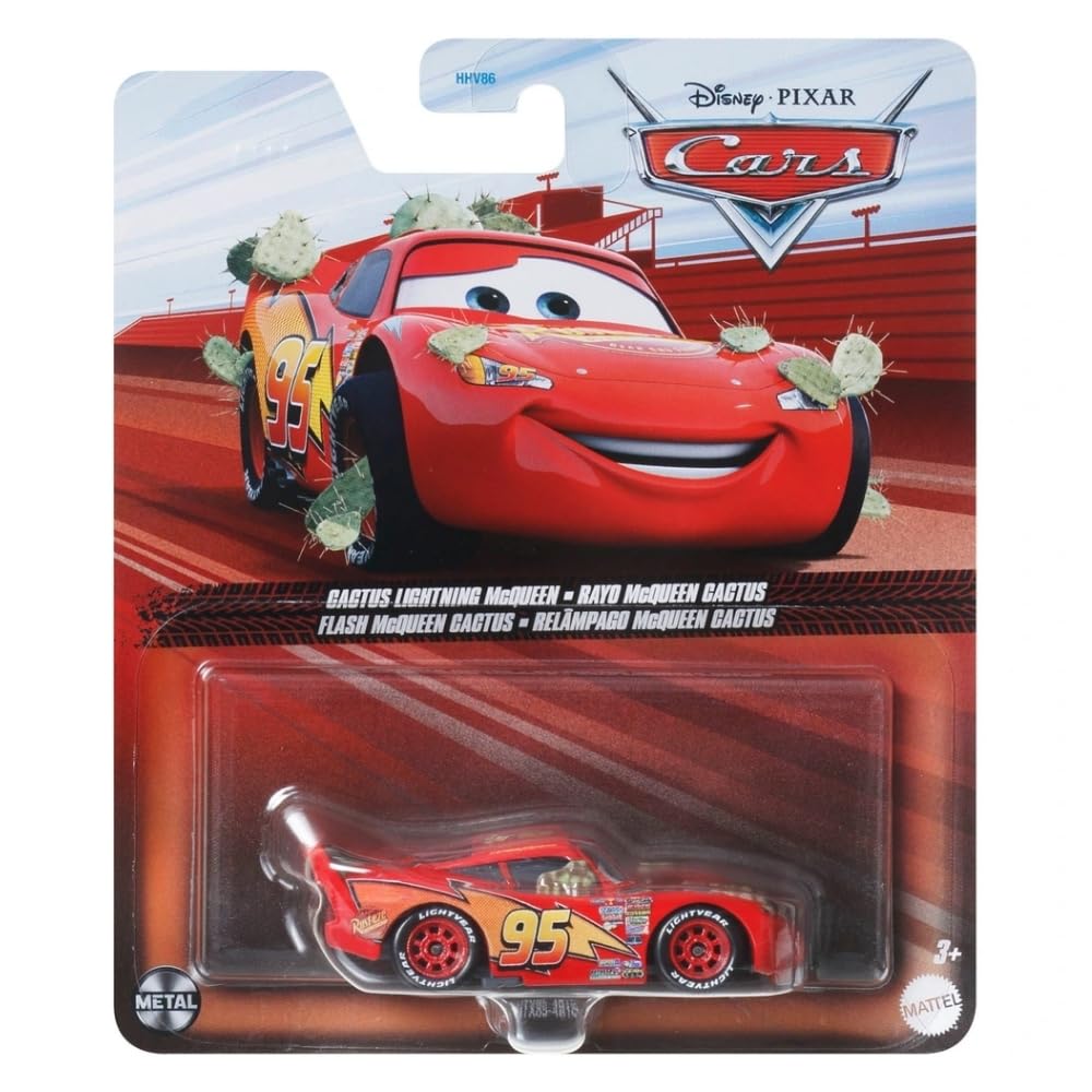 Foto 5 pulgar | Coche De Juguete Mattel Disney Pixar Cars 1:55 Cactus Lightning Mcqueen - Venta Internacional.