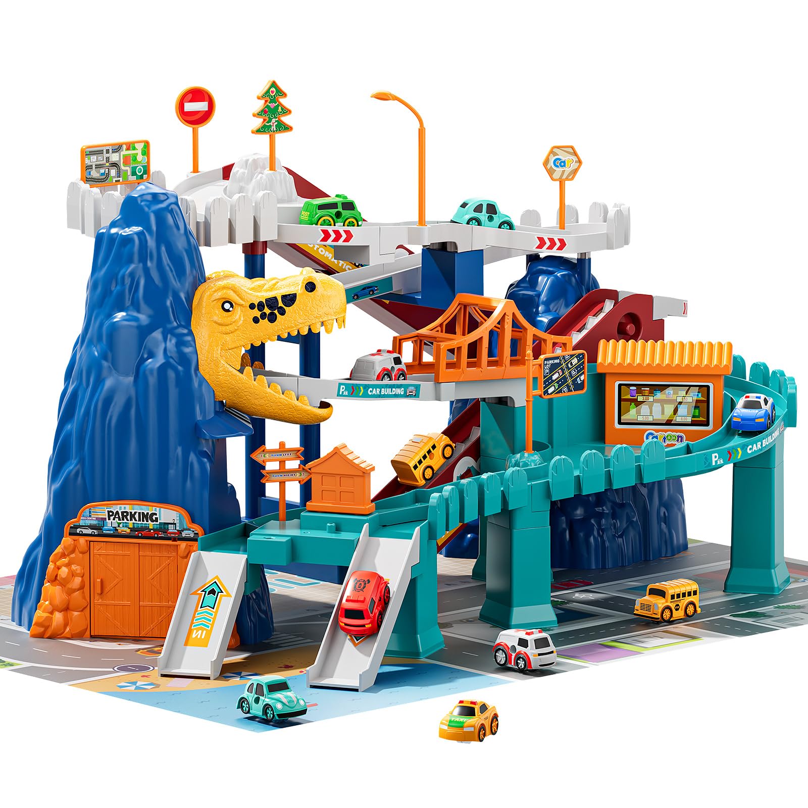 Juguete De Aventura Temi Para Niños, Pista De Carreras, Garaje, Estacionamiento - Venta Internacional.
