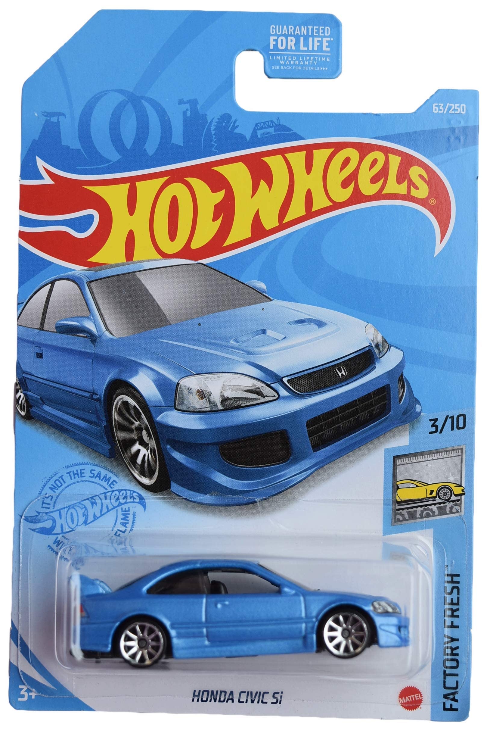 Foto 2 pulgar | Auto Fundido A Presión Hot Wheels Honda Civic Si A Escala 1:64, Fresco De Fábrica - Venta Internacional.