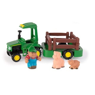 Foto 1 | Set De Juego John Deere 1st Farming Farming Fun Hauling Con Tractor, Tráiler - Venta Internacional.