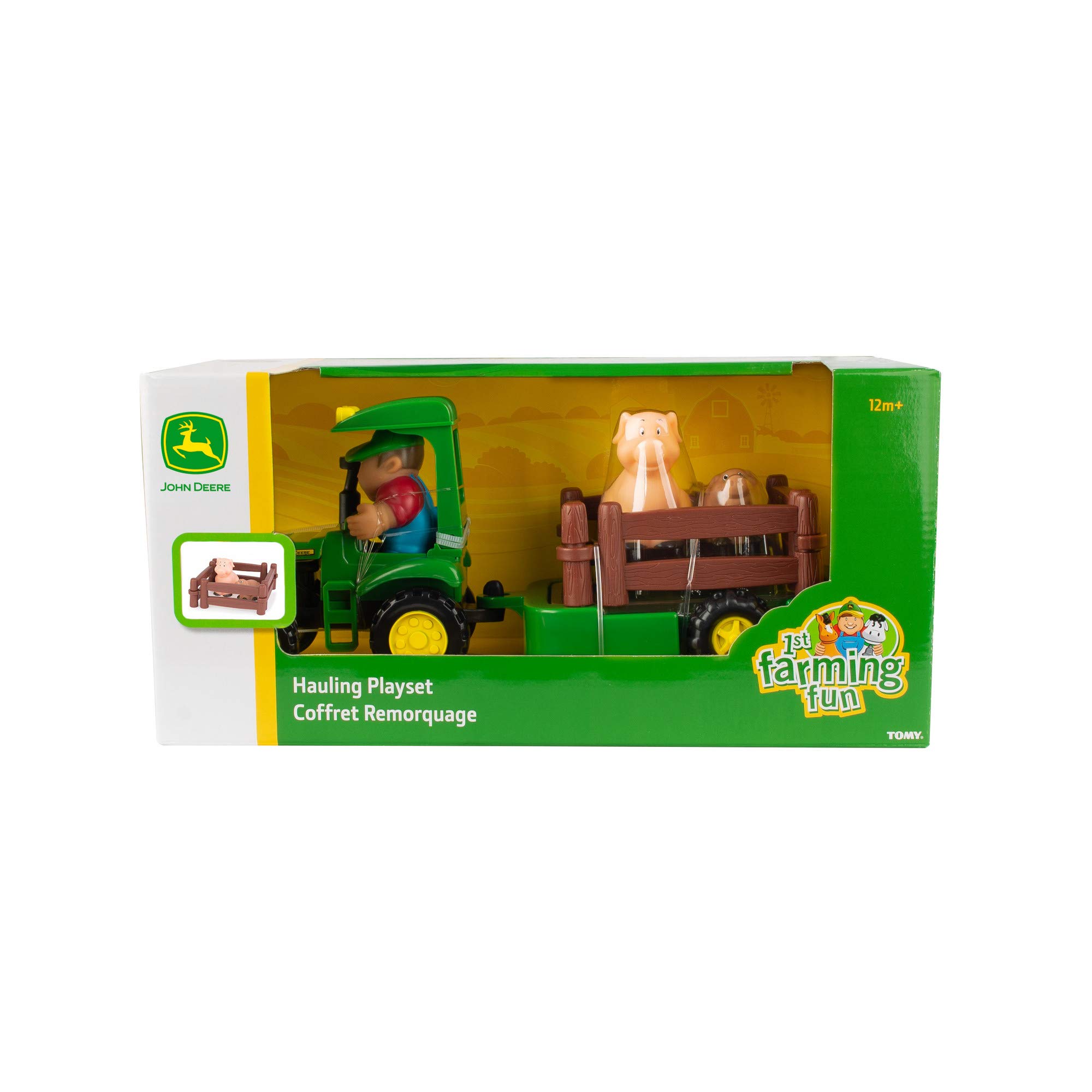 Foto 5 pulgar | Set De Juego John Deere 1st Farming Farming Fun Hauling Con Tractor, Tráiler - Venta Internacional.