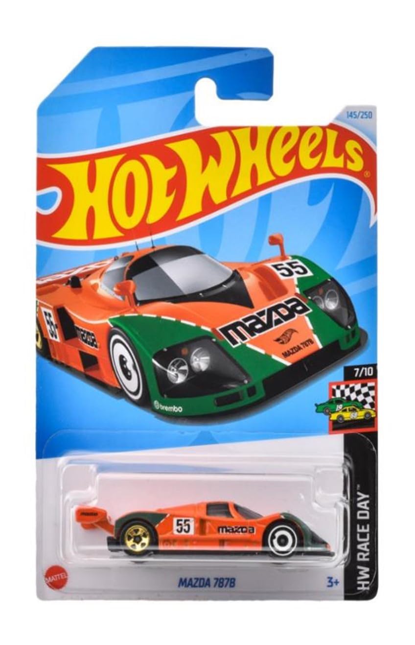 Foto 2 pulgar | Auto De Carreras Fundido A Presión Hot Wheels Mazda 787b A Escala 1:64 Naranja - Venta Internacional.