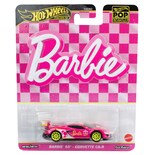 Coche De Metal Fundido A Presión Hot Wheels Barbie 65th Corvette C8.r - Venta Internacional.