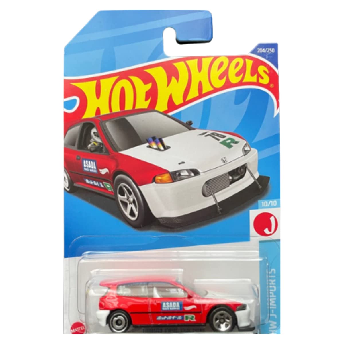 Auto Fundido A Presión Hot Wheels Honda Civic Custom A Escala 1:64 - Venta Internacional.