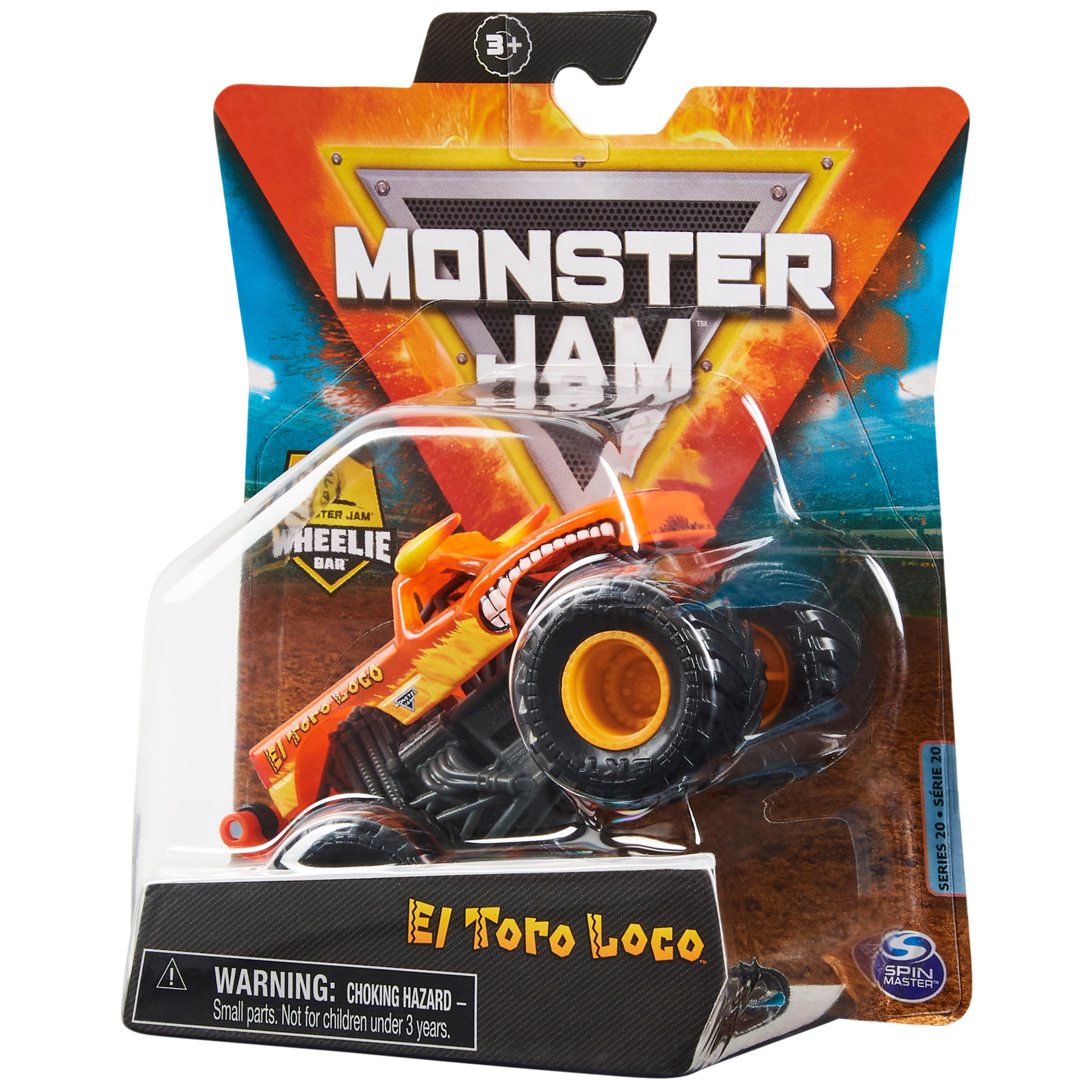 Foto 5 pulgar | Toy Monster Truck Monster Jam El Toro Loco 1:64 Fundido A Presión - Venta Internacional.
