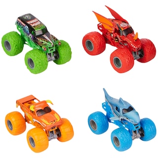 Foto 1 | Juego De Bandas De Rodadura Toy Monster Jam Tough Con 4 Camiones Fundidos A Presión 1:64 - Venta Internacional.