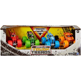 Foto 2 | Juego De Bandas De Rodadura Toy Monster Jam Tough Con 4 Camiones Fundidos A Presión 1:64 - Venta Internacional.