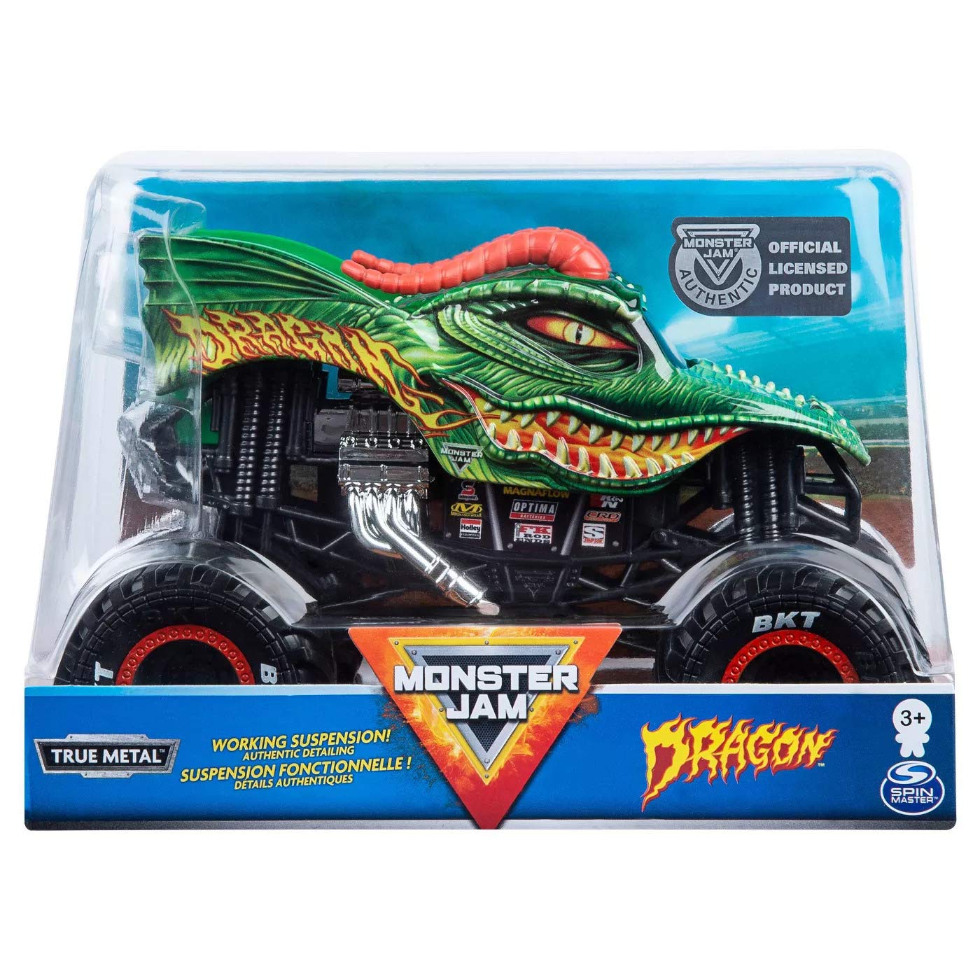 Foto 2 pulgar | Vehículo Fundido A Presión Monster Jam Official Dragon A Escala 1:24 - Venta Internacional.