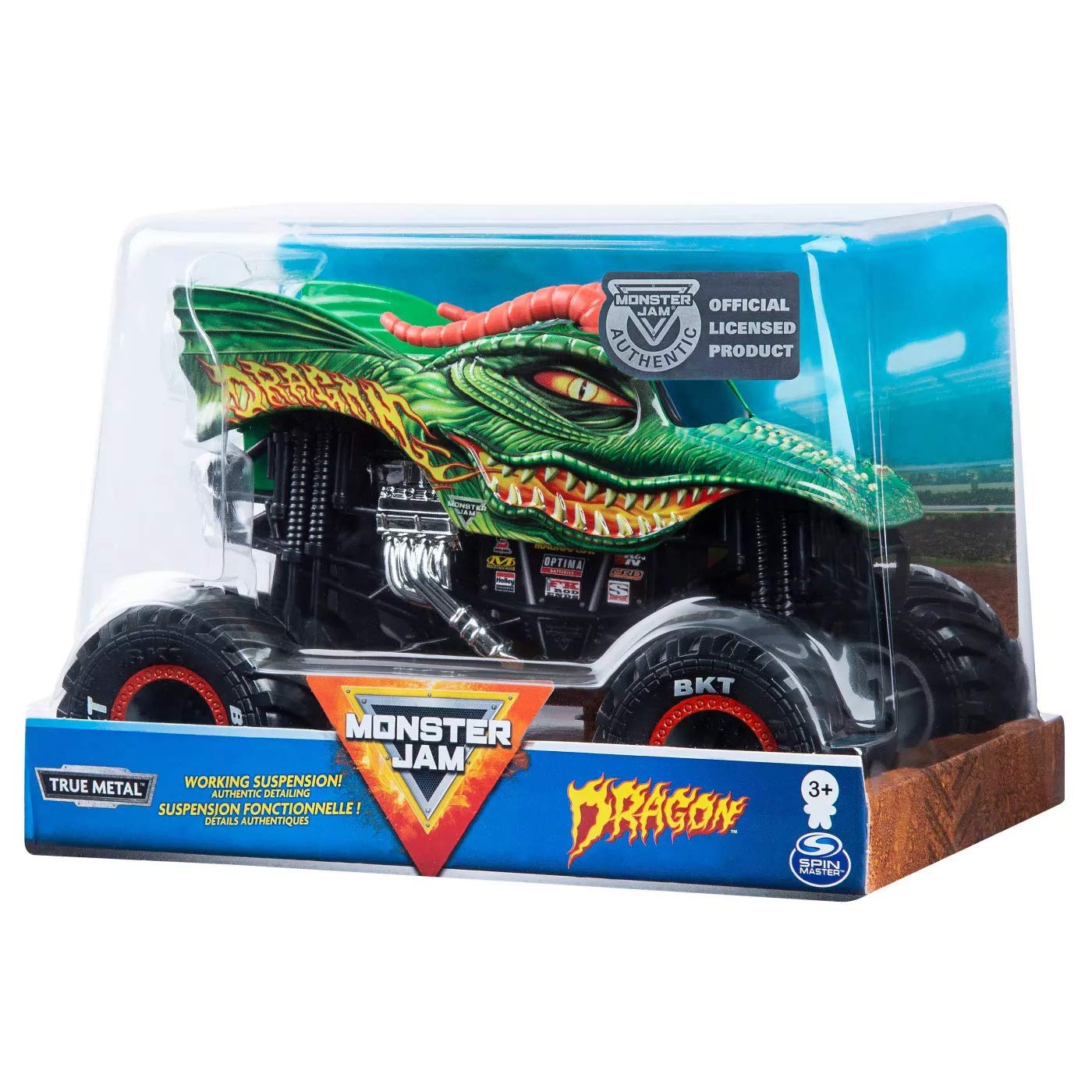 Foto 5 pulgar | Vehículo Fundido A Presión Monster Jam Official Dragon A Escala 1:24 - Venta Internacional.