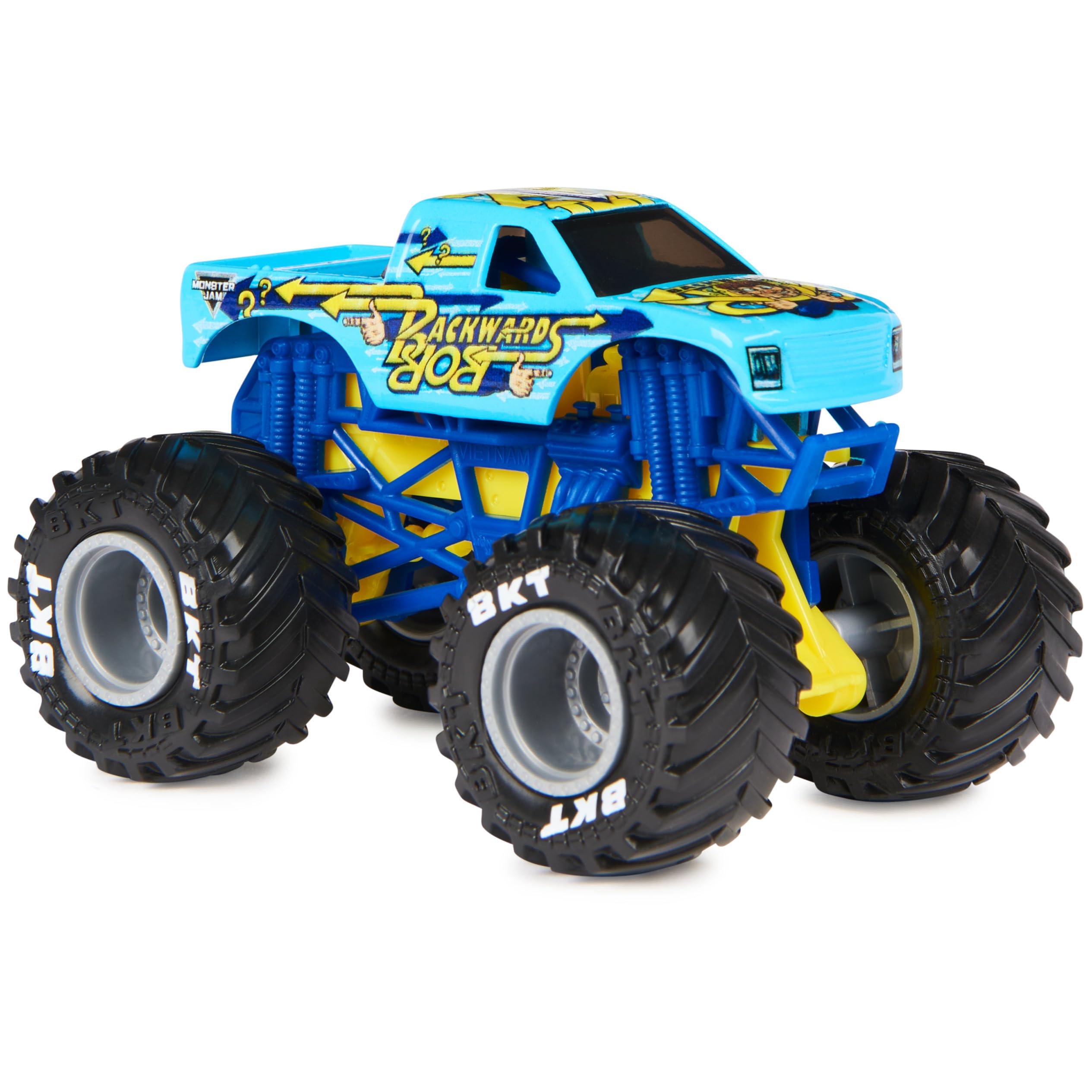Foto 3 pulgar | Toy Monster Truck Monster Jam Backwards Bob 1:64 Fundido A Presión - Venta Internacional.