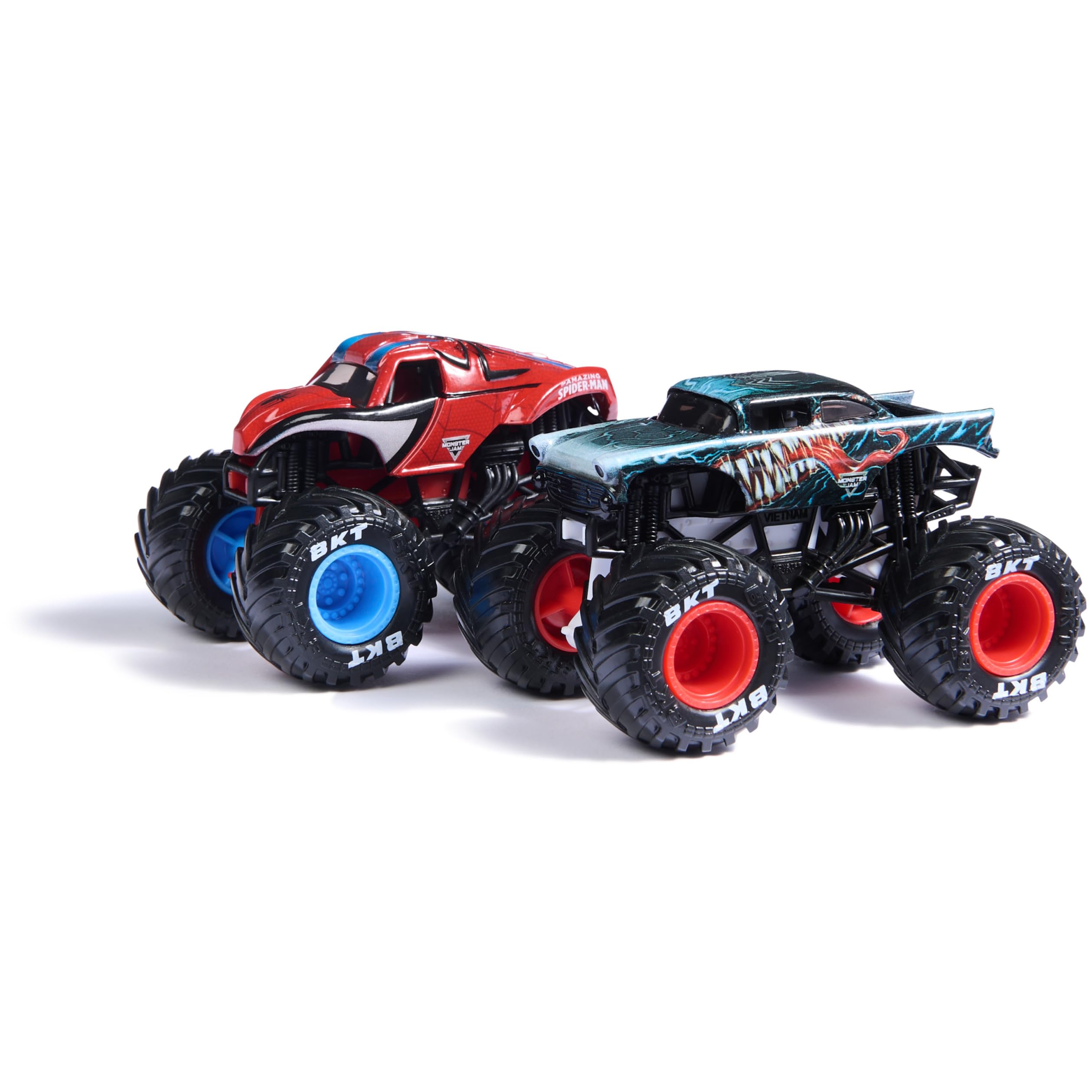 Foto 3 pulgar | Monster Truck Monster Jam Marvel Venom Vs Spider-man 1:64 - Venta Internacional.