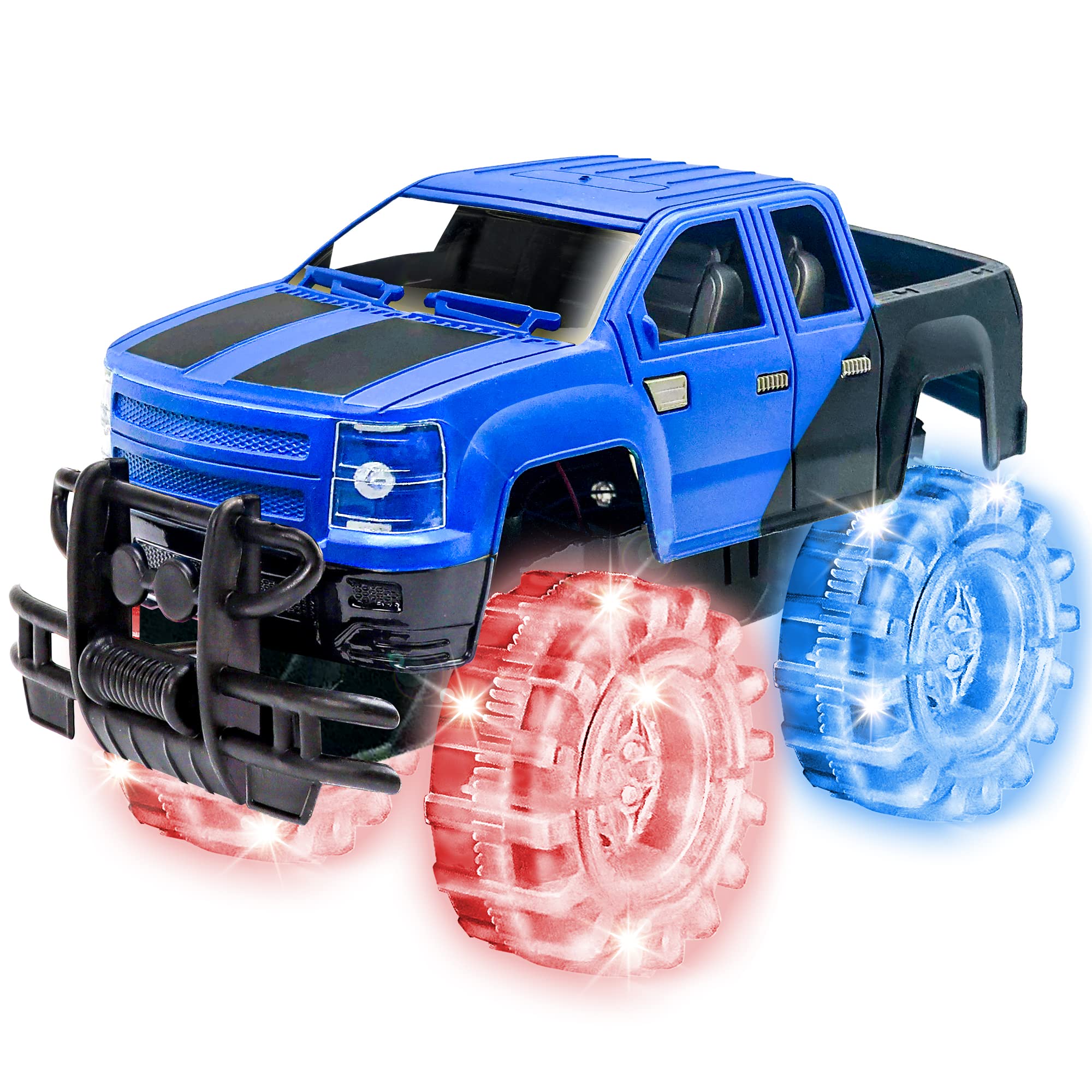 Foto 2 pulgar | Toy Monster Truck Artcreativity Light Up, Azul Y Negro, 20 Cm - Venta Internacional.