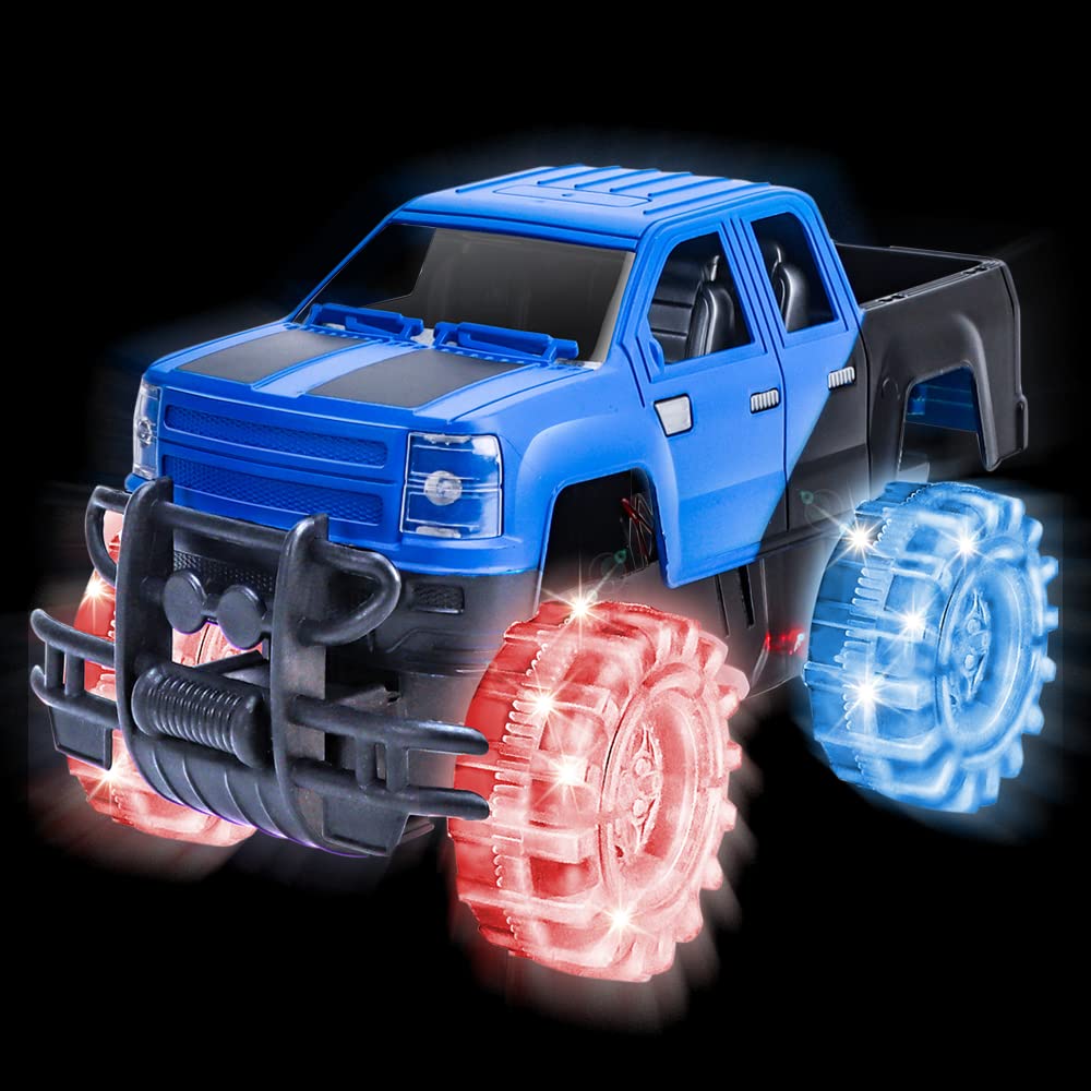 Foto 3 pulgar | Toy Monster Truck Artcreativity Light Up, Azul Y Negro, 20 Cm - Venta Internacional.