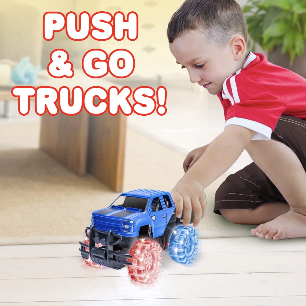 Foto 7 pulgar | Toy Monster Truck Artcreativity Light Up, Azul Y Negro, 20 Cm - Venta Internacional.